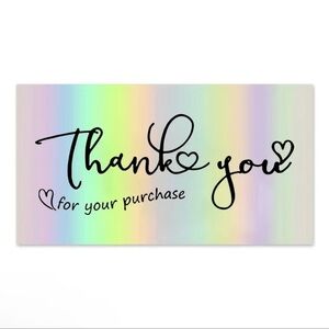 50 pack thank you business cards